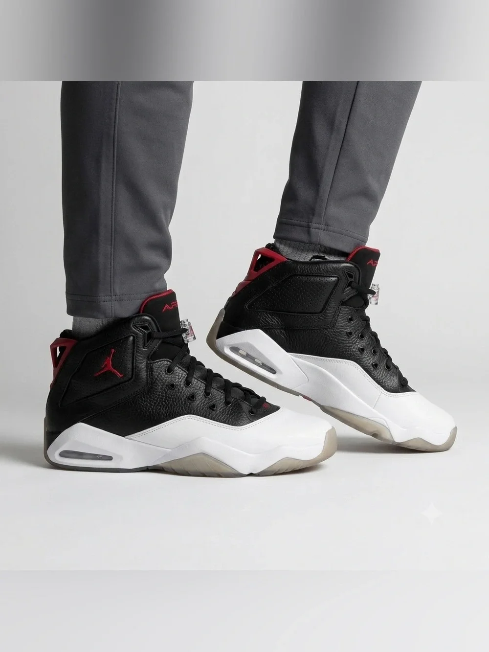Jordan Spiz'ike Black Gym Red White 315317-016 Men's Size 12 Sneakers
